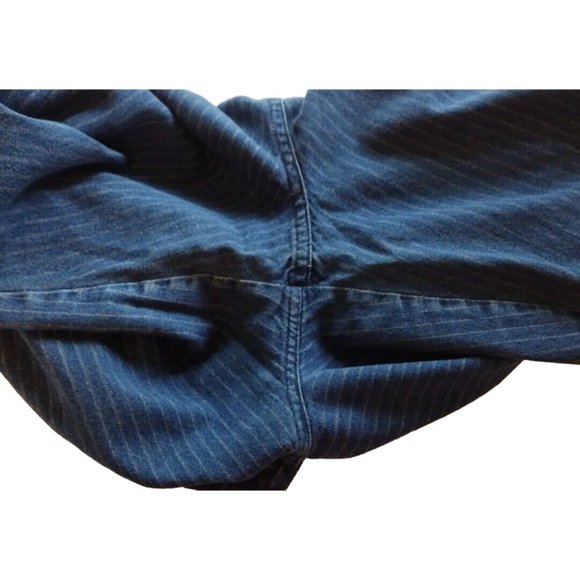 Carriage Court Jeans Womens 16 Straight Leg Pleated Front Striped Vintage - Picture 11 of 11